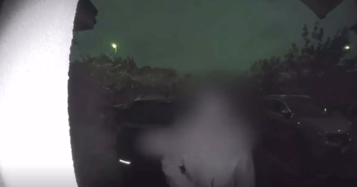Scots family left 'shaken' as doorbell camera captures man creeping around home