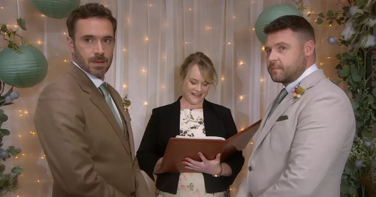 Emmerdale fans figure out why John and Aaron's wedding registrar looked so familiar