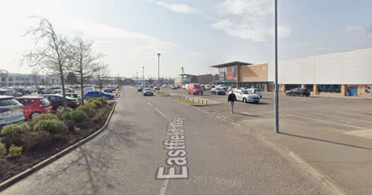 Schoolgirl hit by car in Scots retail park after mounting pavement