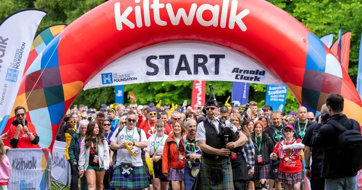 Record numbers turn out for Aberdeen's Kiltwalk