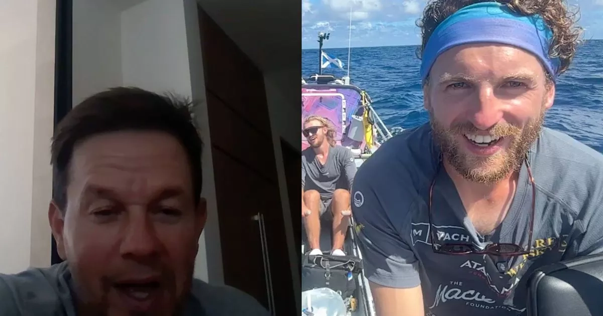 Hollywood star Mark Wahlberg tells Scots brothers rowing the Pacific their story 'could be a movie'