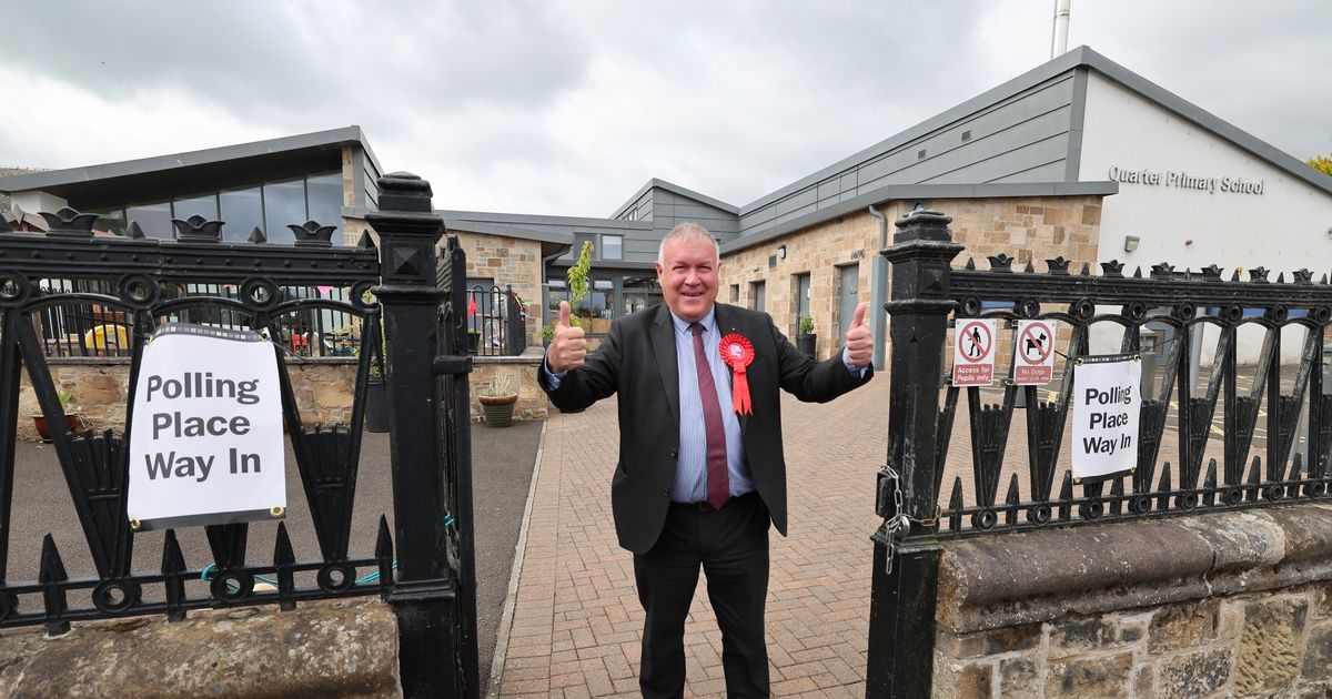 Davy Russell celebrates victory in Hamilton, Larkhall & Stonehouse by-election
