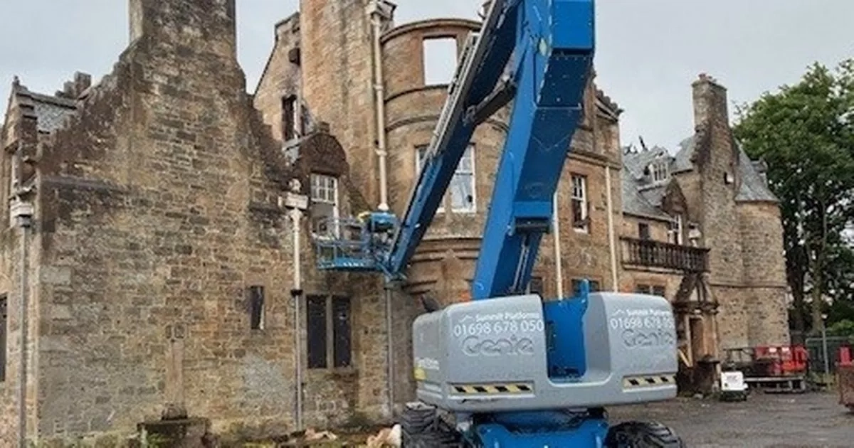 Restoration work begins in Stirling on historic Victorian villa destroyed in fire