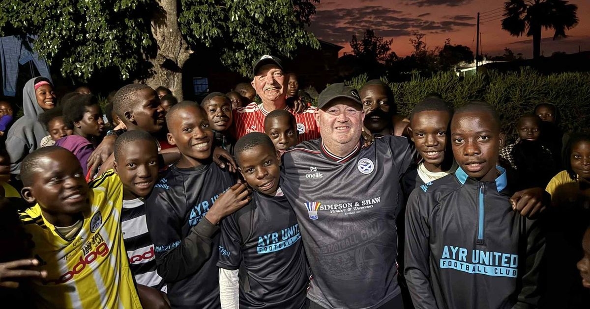 Scots football fans humbled by African Mission as Ayr United supporters help thousands