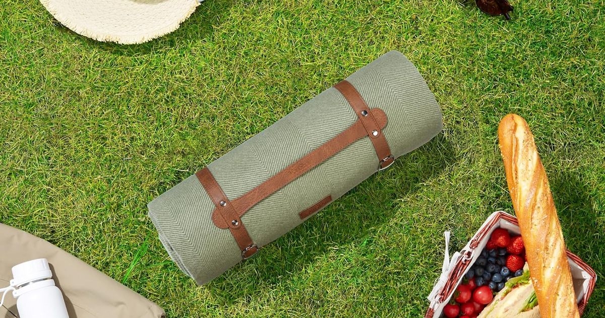 Shoppers rush to buy stylish 'fantastic quality' picnic blanket that's 'perfect on damp grass'