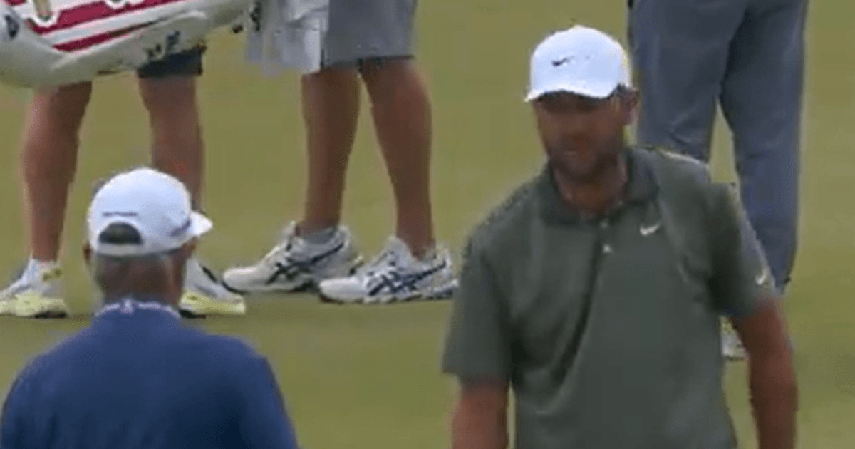 Scottie Scheffler takes his anger out on coach in tasty US Open exchange after testing day two