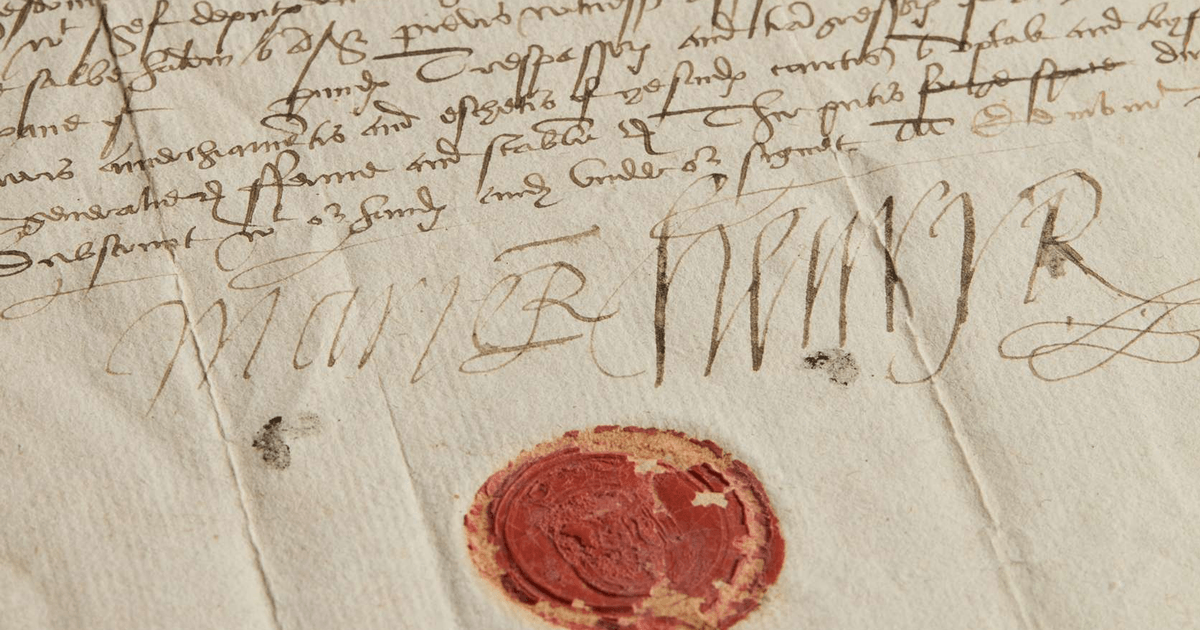 16th century letter signed by Mary Queen of Scots sells for £15,000 at auction