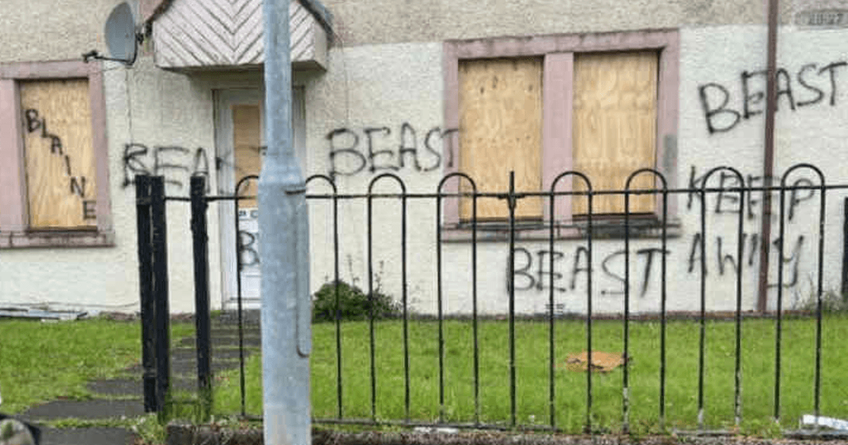 'Beast' spray painted on walls as vandals target property in Scots town