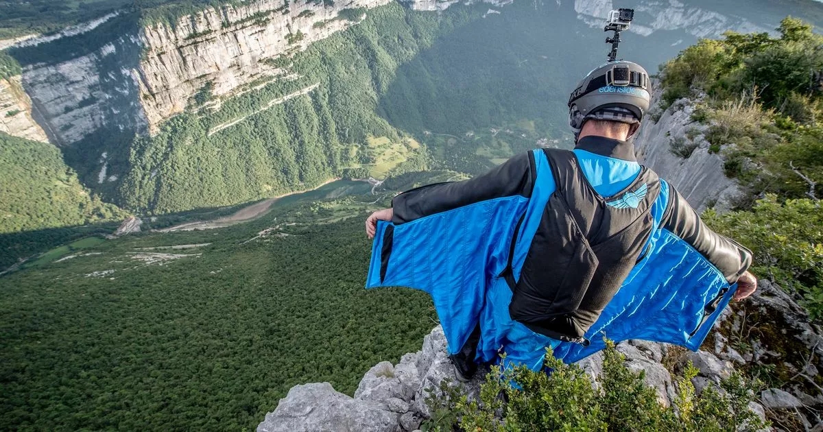 What is wingsuit flying as Scot tragically dies in Swiss Alps base jump