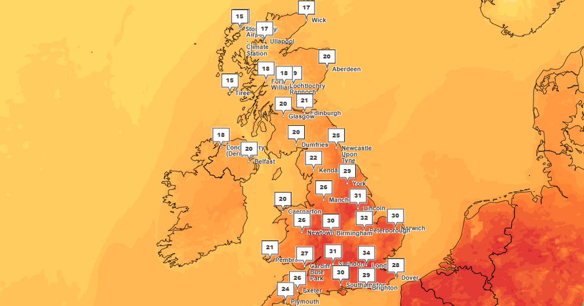 UK expecting north/south weather divide as temperatures to rocket again in some regions