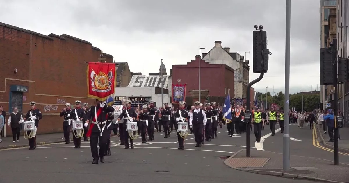 Glasgow orange walk marchers hit with air weapon pellets