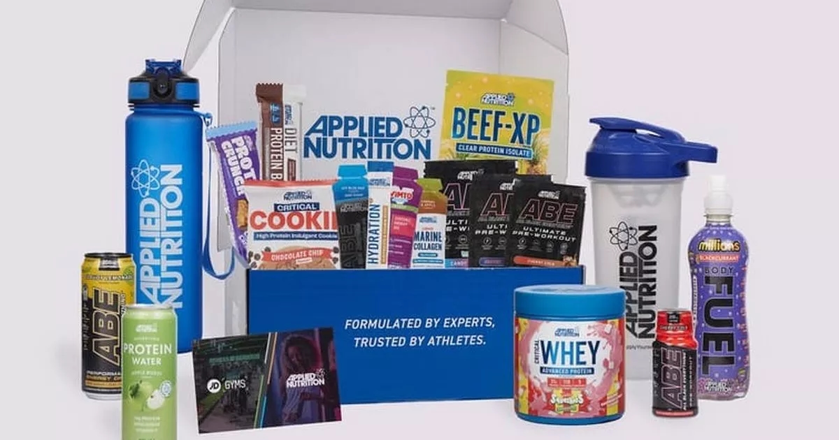 Exercise and protein goodie box reduced from £50 to £30 at Home Bargains