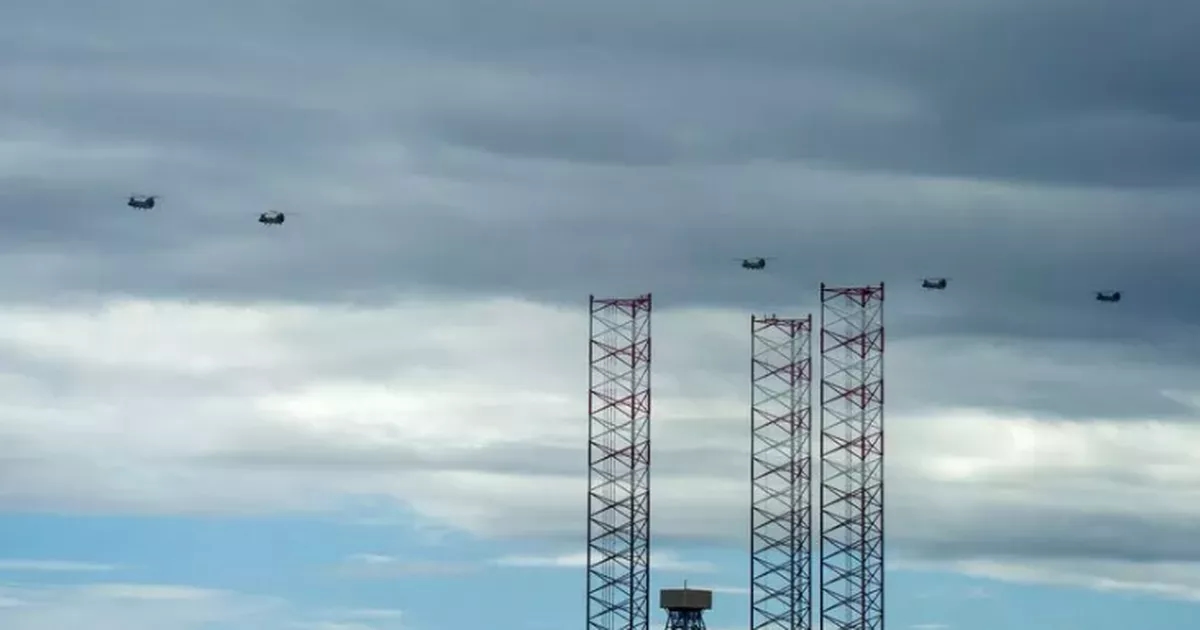 US military choppers spotted over Scots city ahead of Trump visit