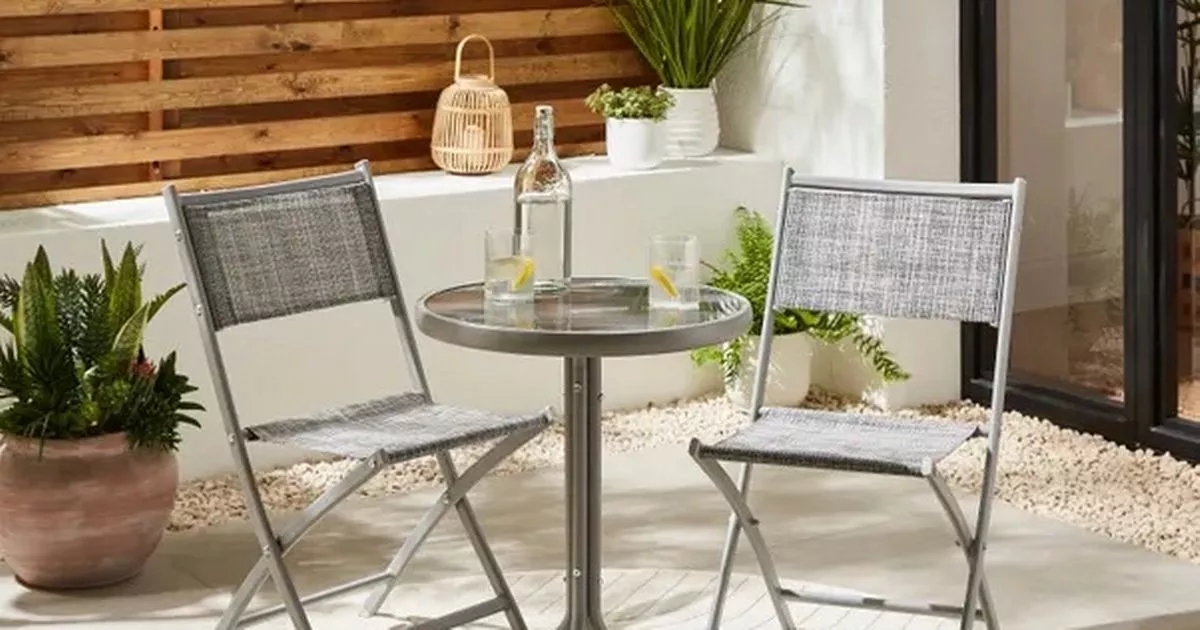 Dunelm garden bistro set 'perfect for small spaces' reduced to £35