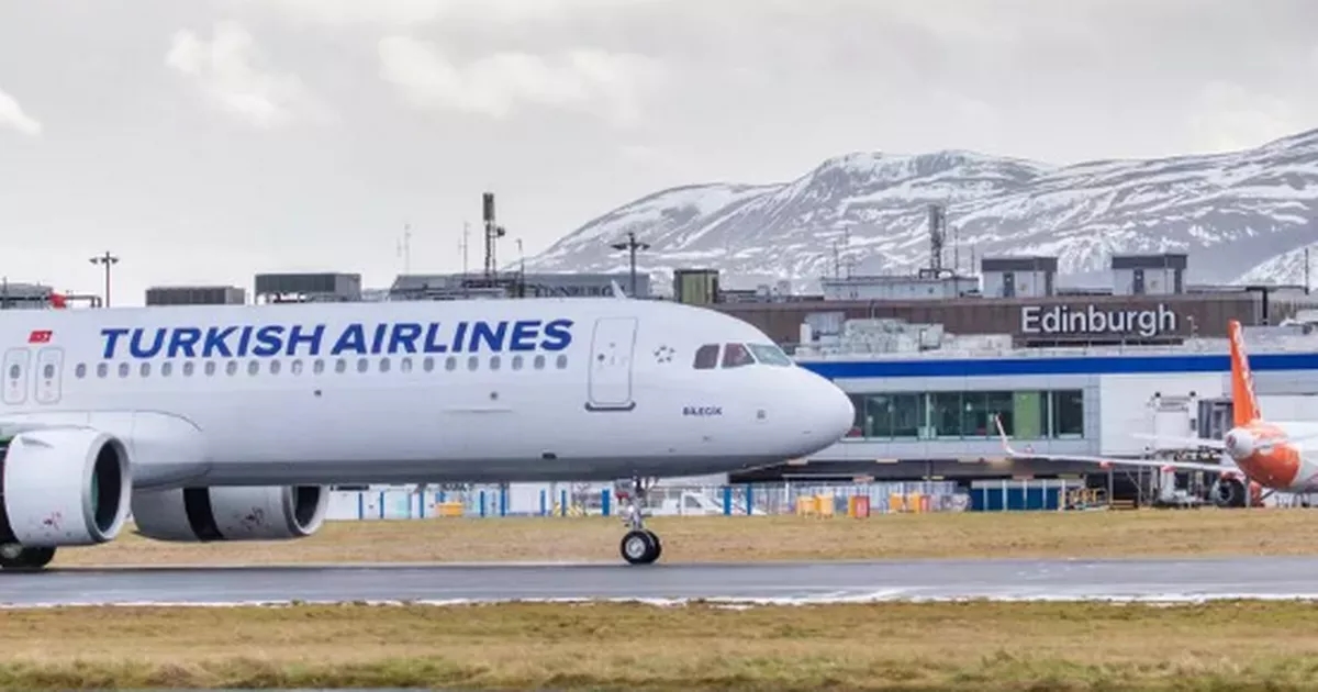 Turkish Airlines flight declares mid-air emergency on approach to Edinburgh Airport