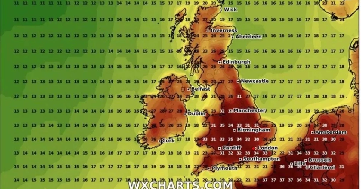 Tropical Storm Dexter heading for Scotland as unsettled conditions expected