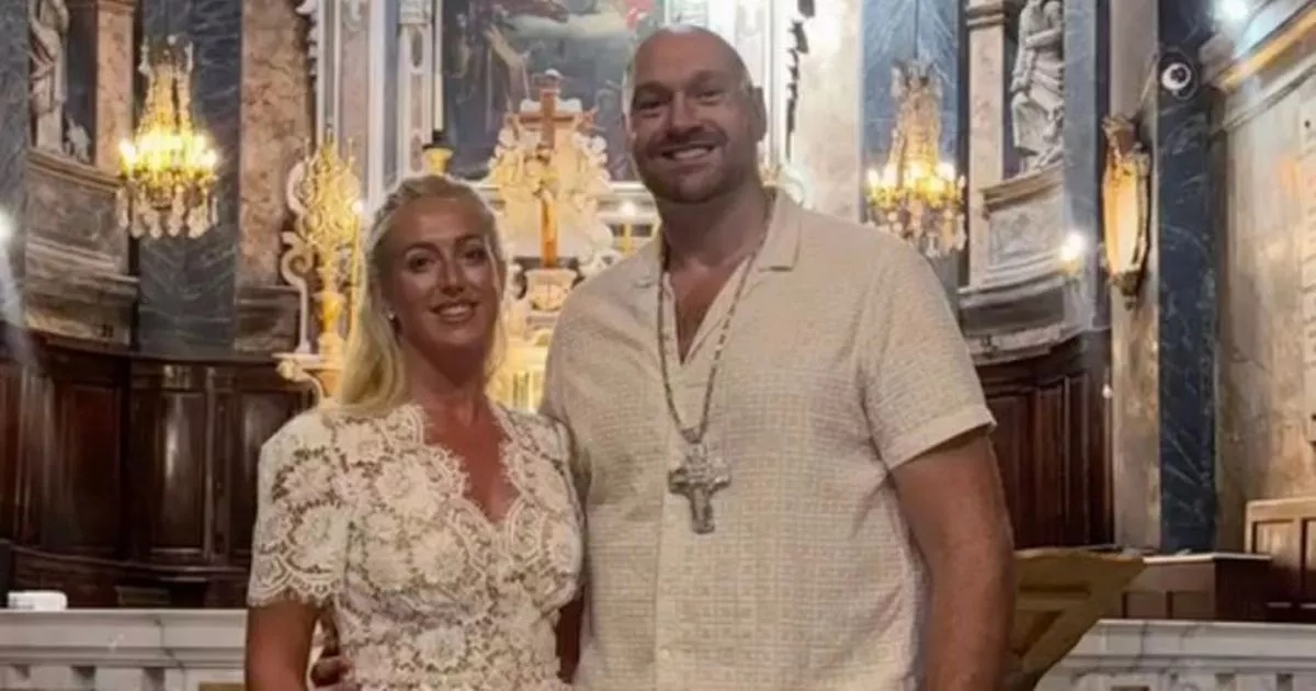 Tyson Fury gets married for third time in romantic family wedding
