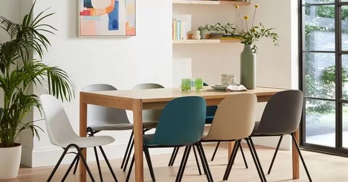 'Stackable and stylish' Dunelm dining chairs get 50% price cut in clearance sale