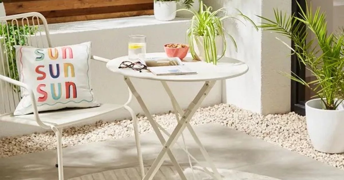 'Stylish' £29 Dunelm bistro table that requires 'no assembly' perfect for small gardens