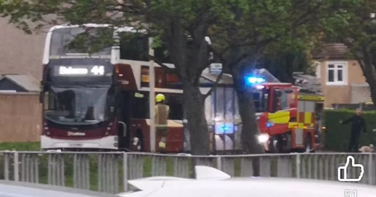 Blaze breaks out onboard East Lothian bus as firefighters rush to town centre