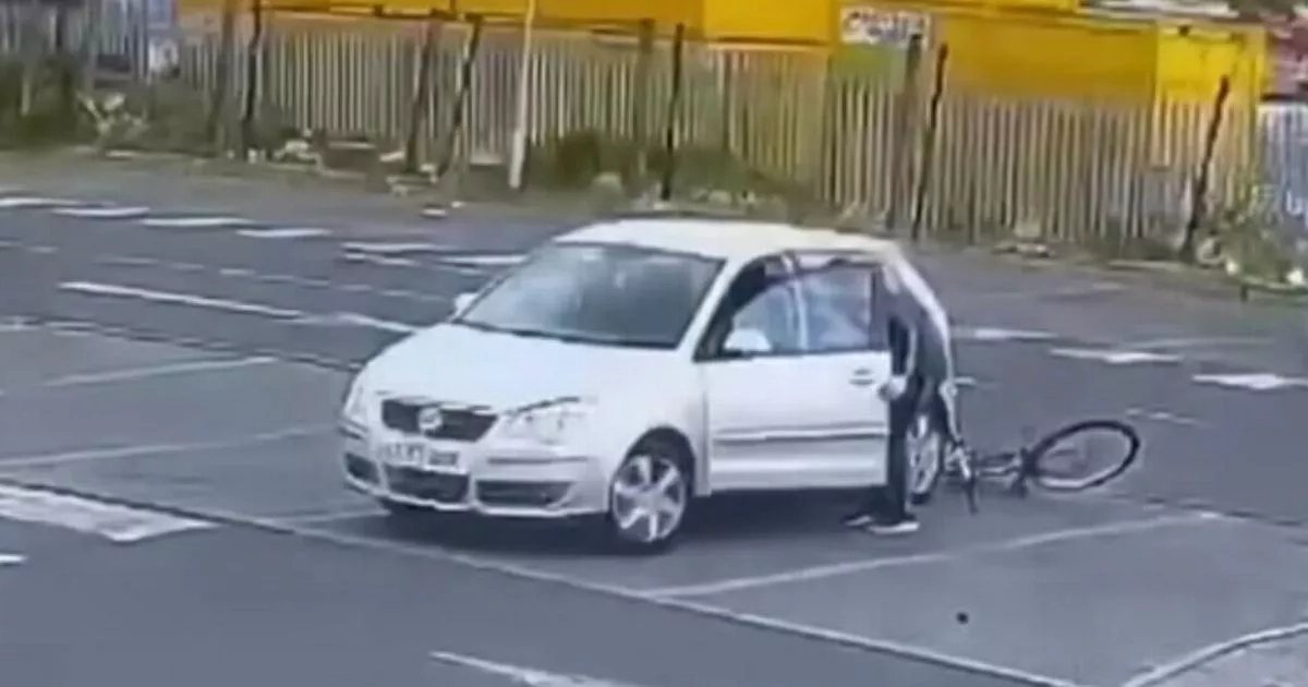 CCTV shows moment Midlothian thief takes his chance in carpark at retail park