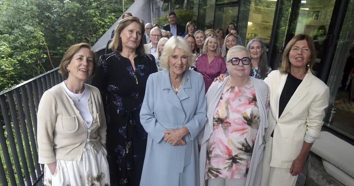 Queen meets with Scottish cancer patients after arriving in Edinburgh for Royal Week