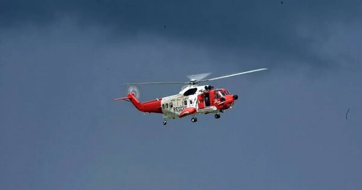 Two fishermen rescued by helicopter after boat sinks off Irish coast