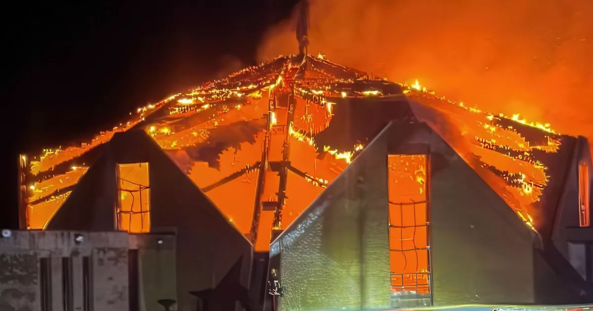 Gardai examine 'fire flash' at scene of devastating church fire