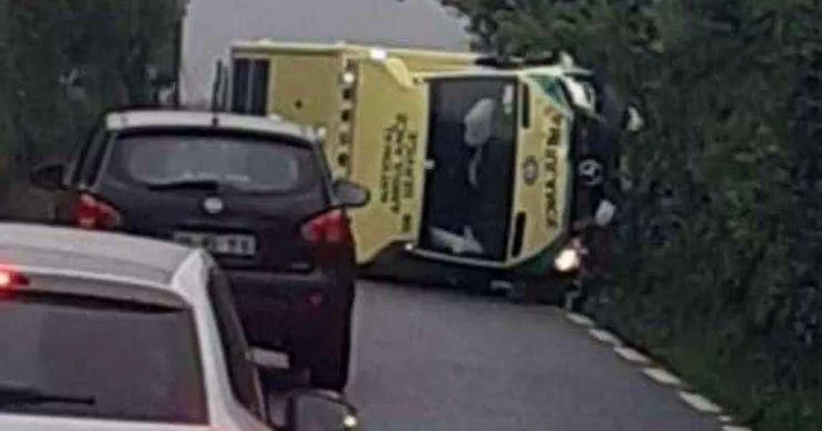 Irish paramedics claim fatigue putting lives at risk after ambulance overturns