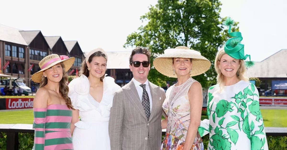 Stars soak in the sun at Punchestown as mum-of-one wins best dressed