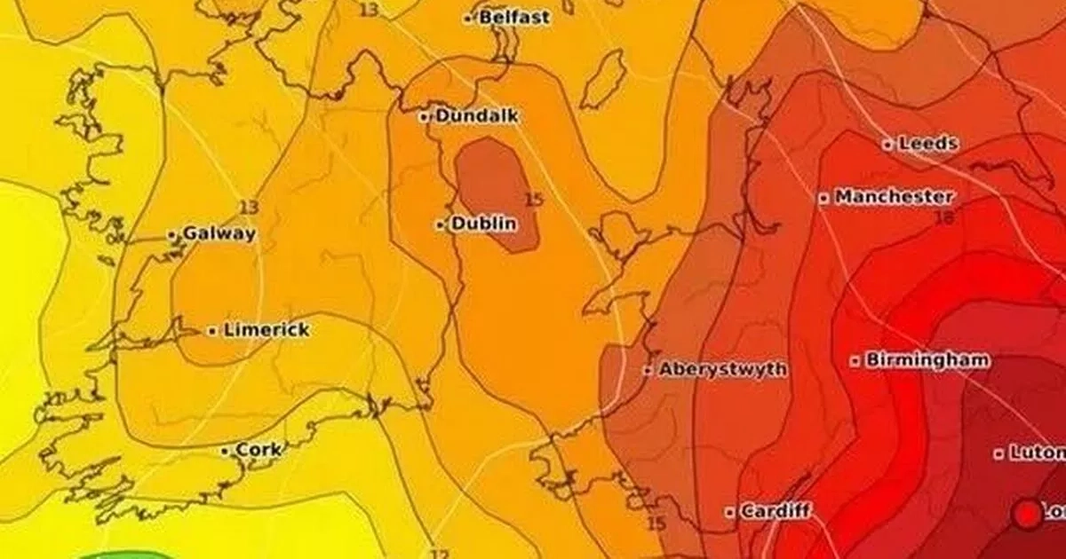 Heatwave map highlights temperature spike as summer conditions to return