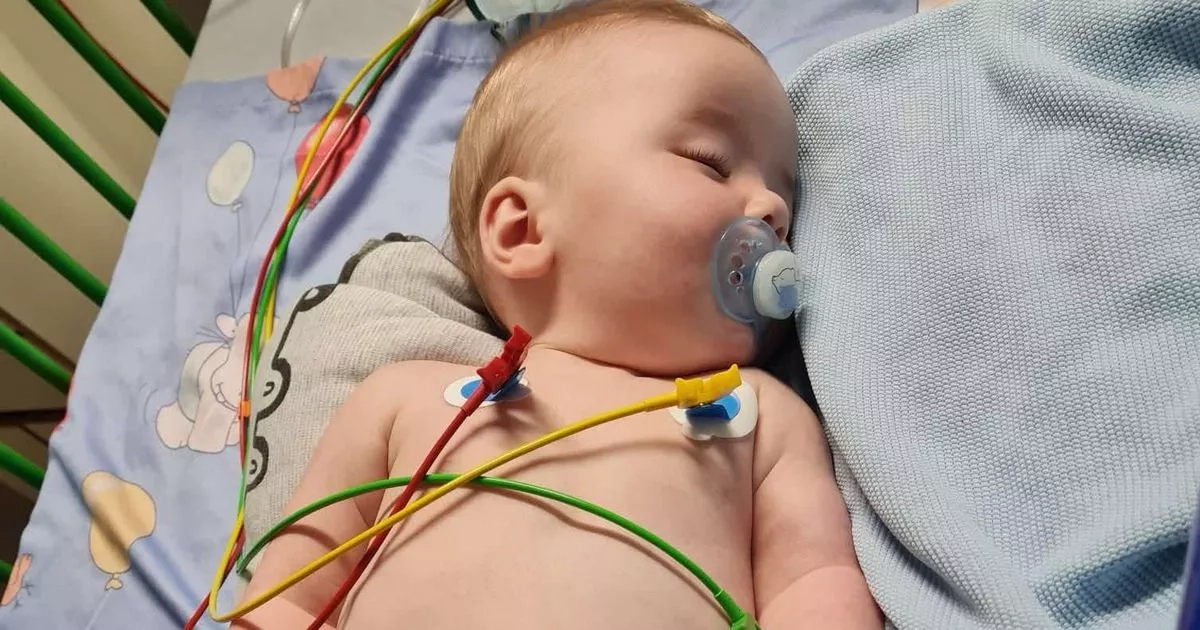 Mum's warning to never to kiss babies on lips after bug leaves son brain damaged