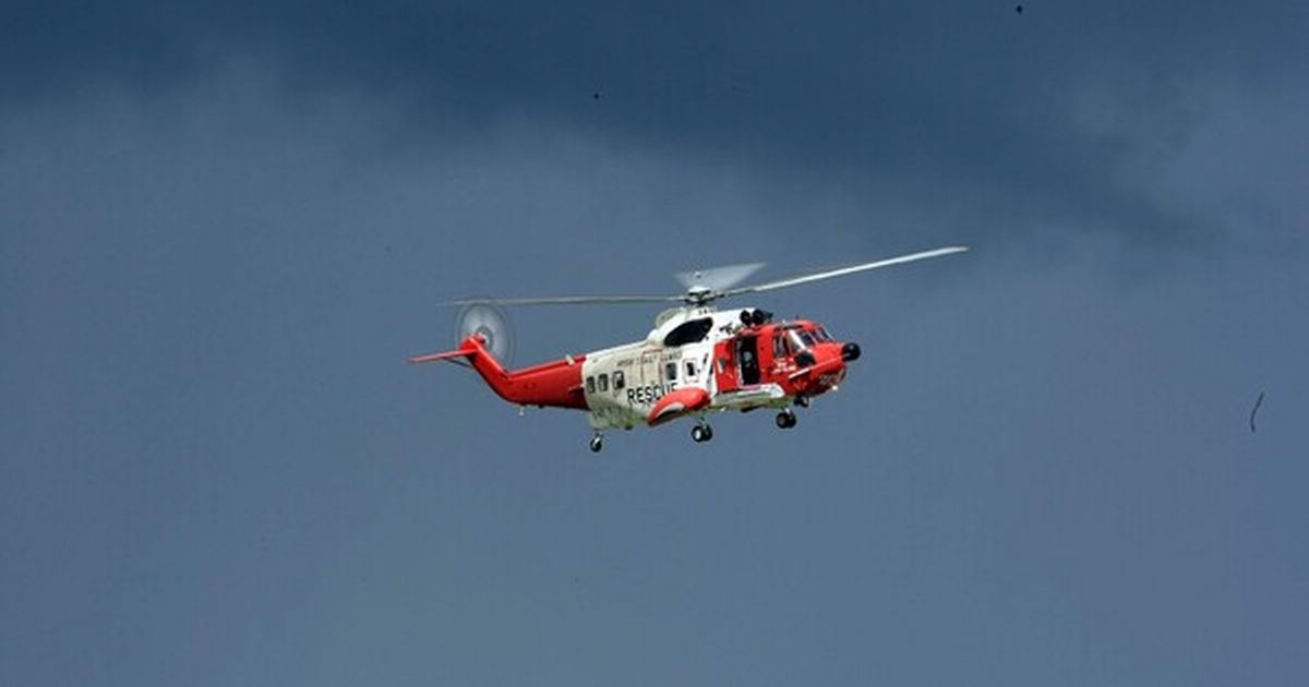 Child airlifted to safety after drifting 250 metres offshore on an inflatable