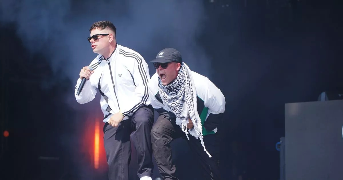 In pictures: Kneecap perform to a packed out crowd at Glastonbury