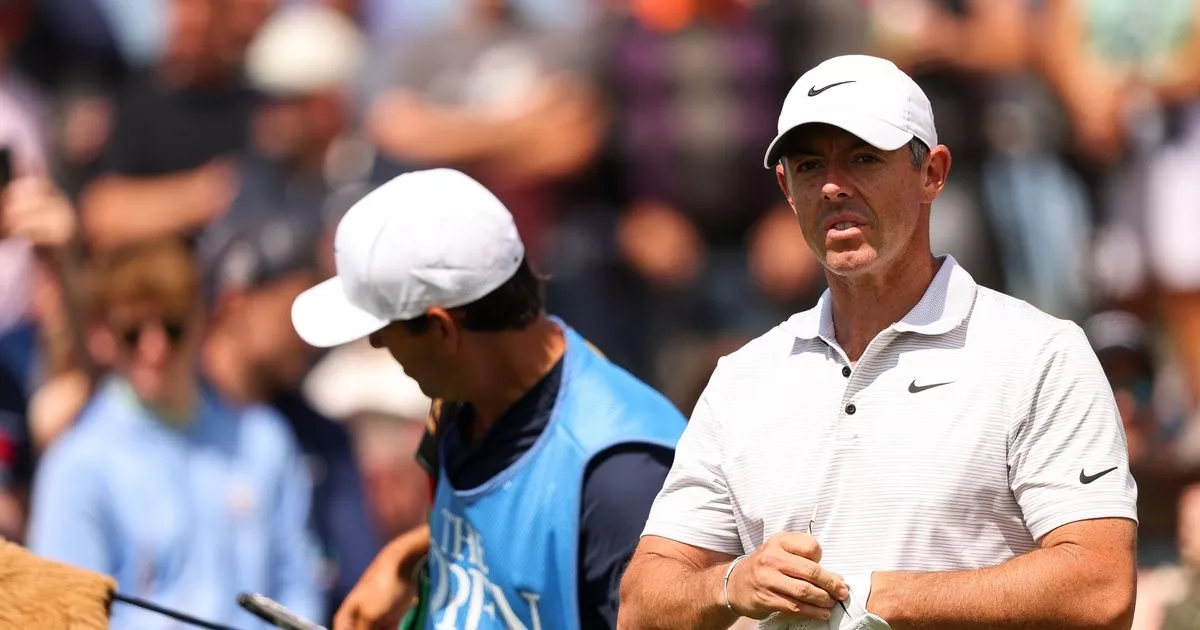 What time does Rory McIlroy tee off at The Open Championship