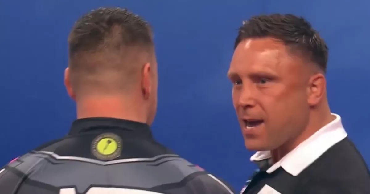 Gerwyn Price and Daryl Gurney involved in heated exchange at World Matchplay