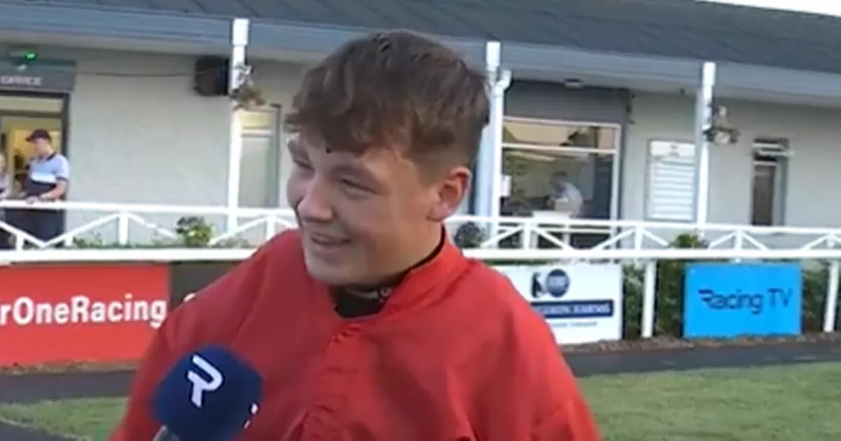 Irish teen jockey gives brilliant interview after winning his first ever race