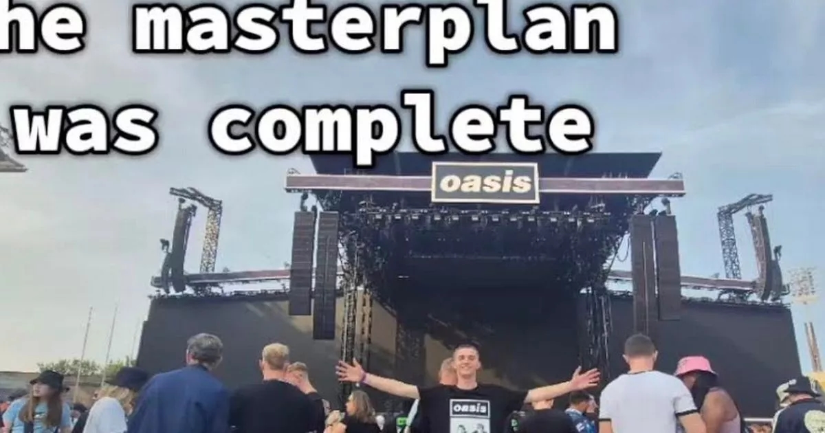 Die-hard Oasis fan goes viral after sneaking into Croker gigs by hiding in loos
