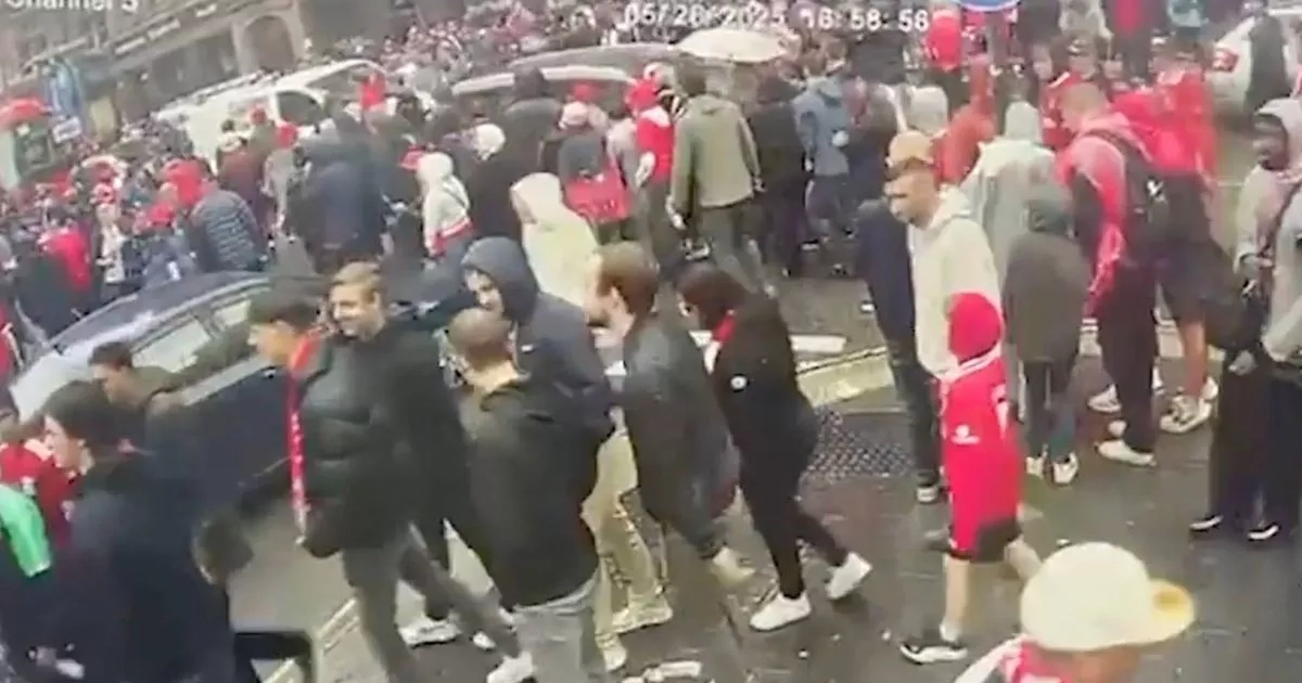 New footage shows driver squeezing through crowd before ploughing into fans