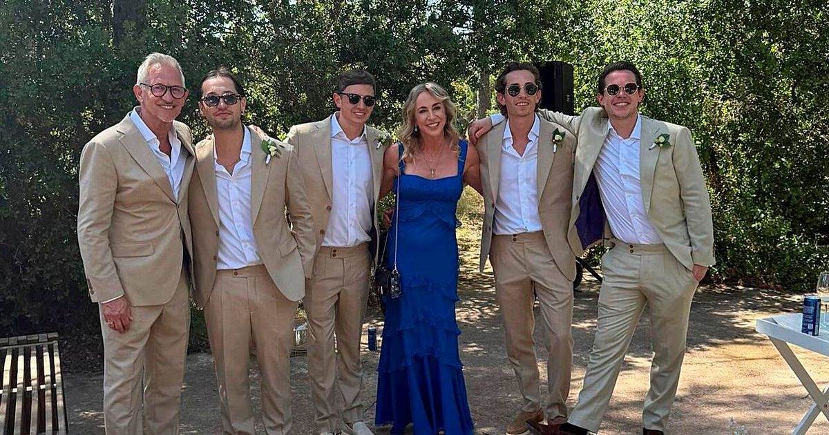 Gary Lineker reunites with first wife Michelle at son Harry's lavish wedding
