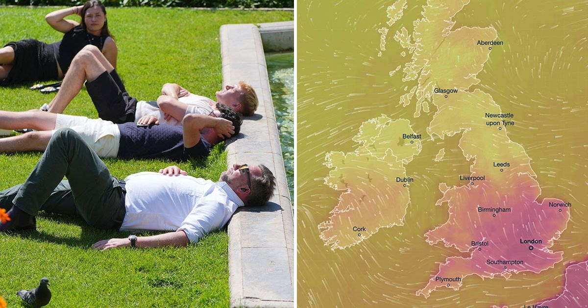 UK heatwave map shows exactly where in Britain faces scorching three-day 33C heat blast