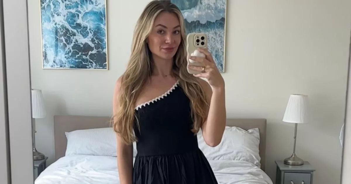 The slimming Nobody's Child one-shoulder dress that gets me compliments every time I wear it