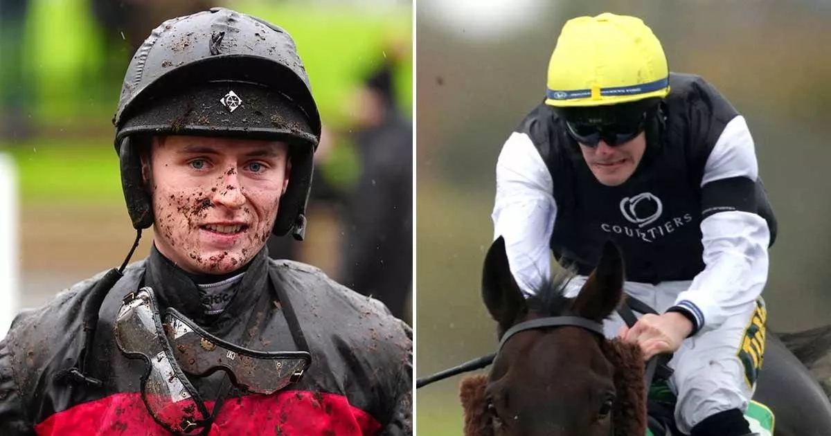 Niall Houlihan and Jamie Brace taken to hospital after brutal falls which saw race stopped