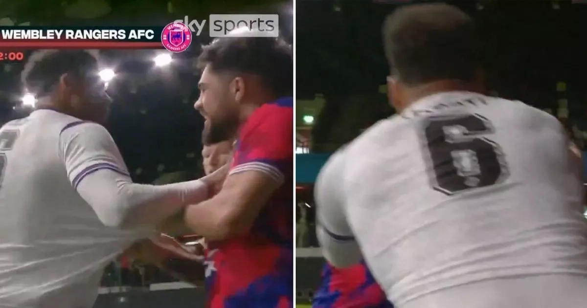 Ex-England star pulled away from rival in Baller League fracas – but has last laugh