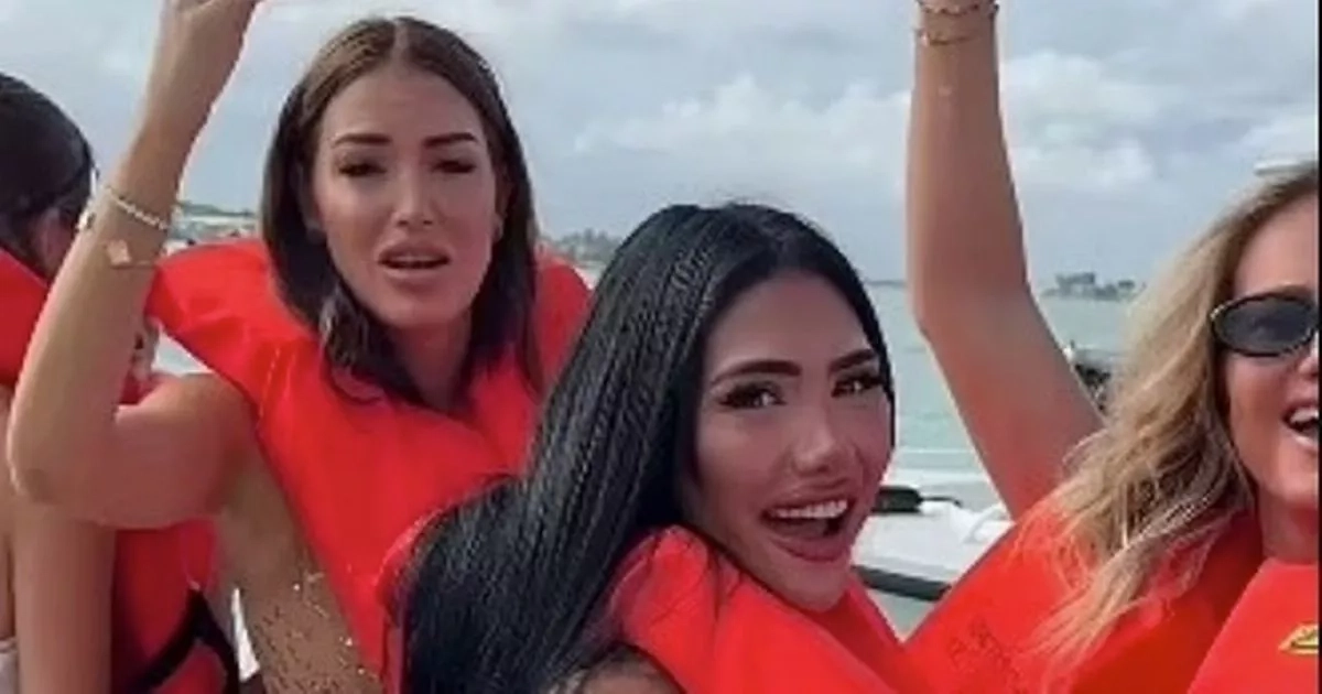 Bikini clad influencers mocked online for posing for selfies while their $4.5M Lamborghini yacht sank off Miami