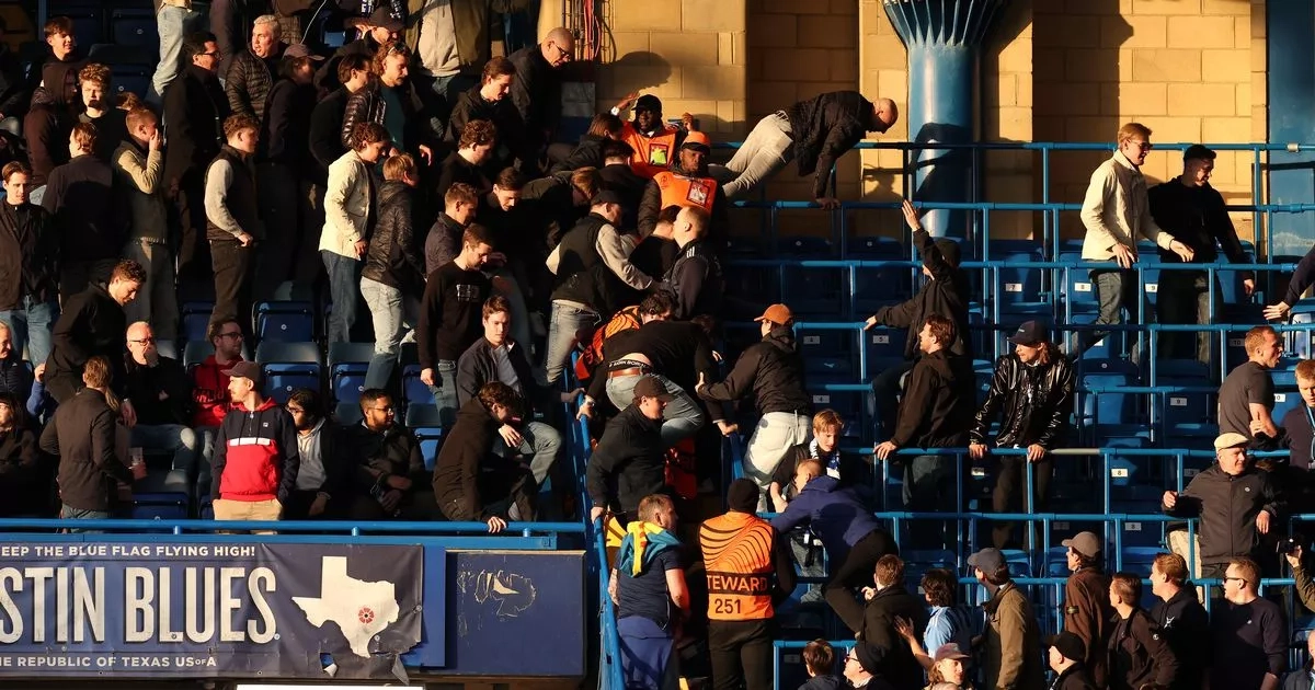 Chelsea fans demand action after Stamford Bridge chaos in European clash