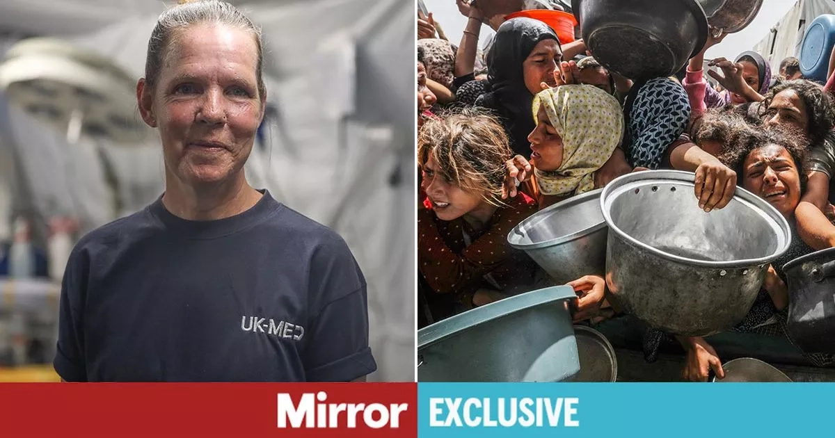 'I'm a Brit nurse in Gaza - kids beg me for food and we're running out of time'