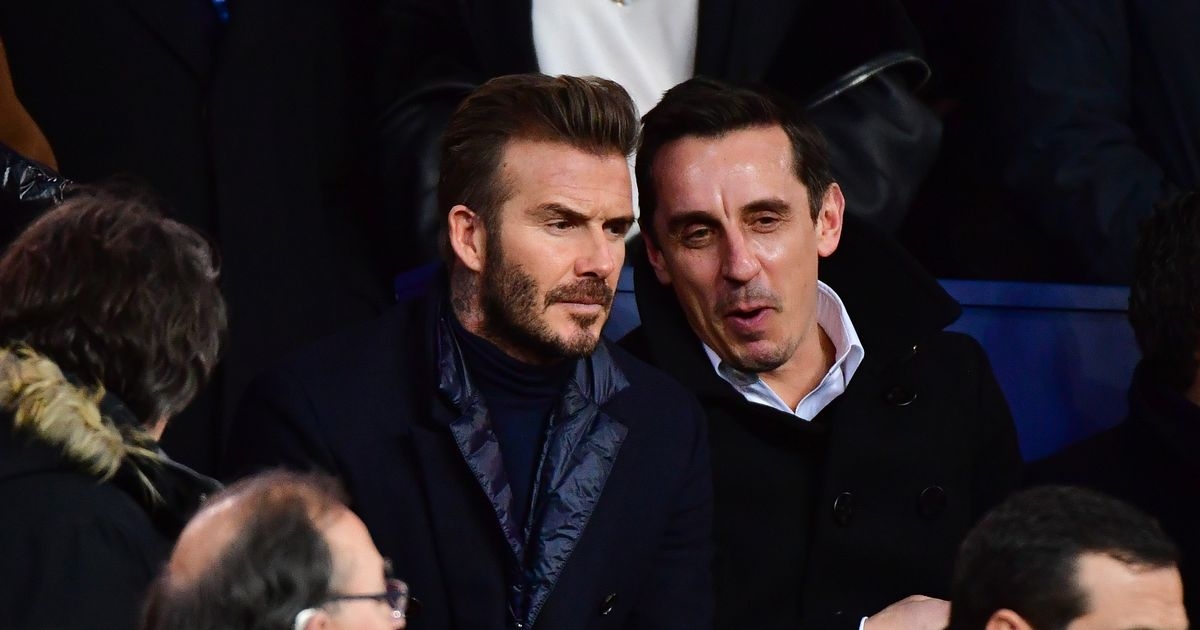 Gary Neville's touching message to 'emotional' David Beckham after knighthood
