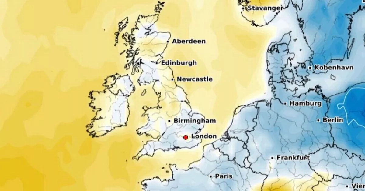 Exact date 'mini-heatwave' will end as weather maps turn blue