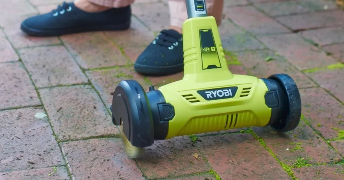 Ryobi cordless patio cleaner 'makes light work' of weeds and moss